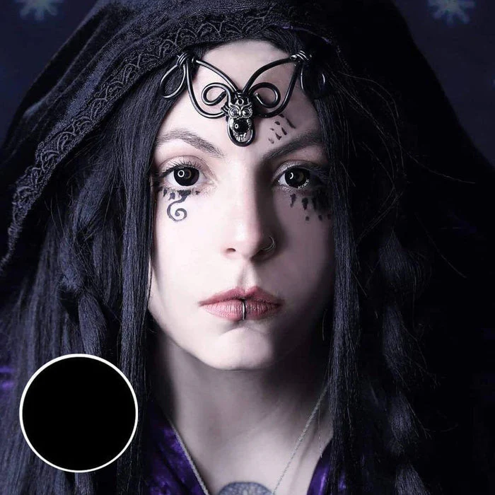 All Black Halloween Color Contact Lenses