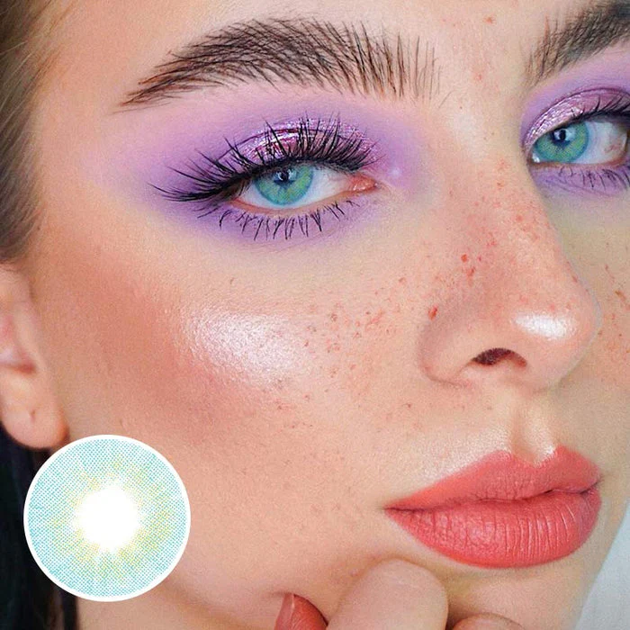 Queen Blue Color Contact Lenses【Prescription】