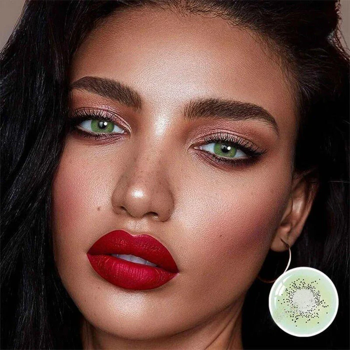 1-Day 10Pcs  Ocean Green Color Contact Lenses Daily Disposable 10Pcs