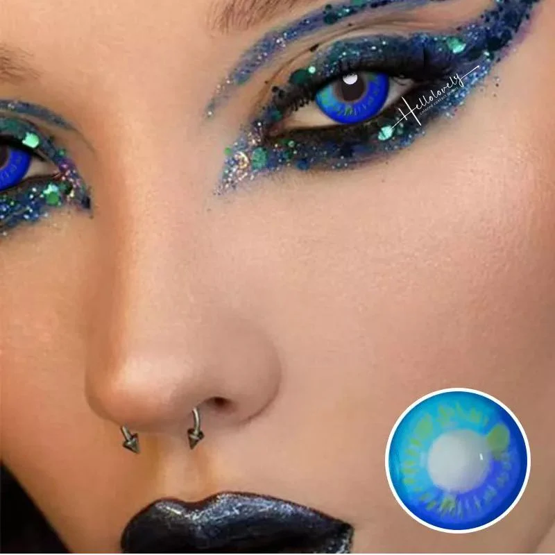 Anime Blue Crazy Contact Lenses