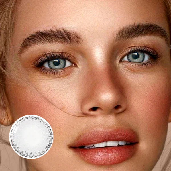 1-Day 10Pcs Three Tone Sterling grey Color Contact Lenses