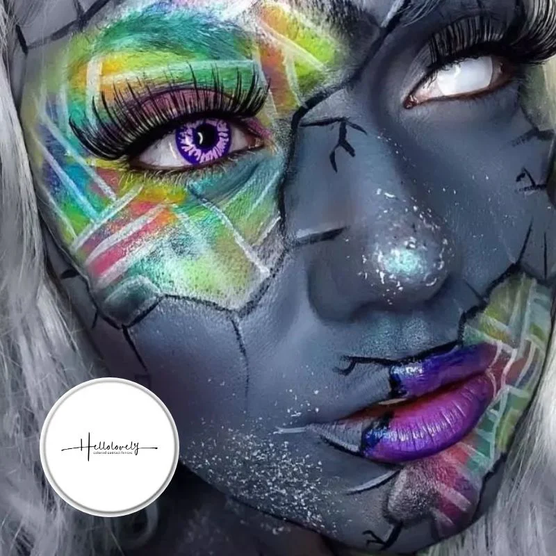 White Out Halloween Color Contact Lenses