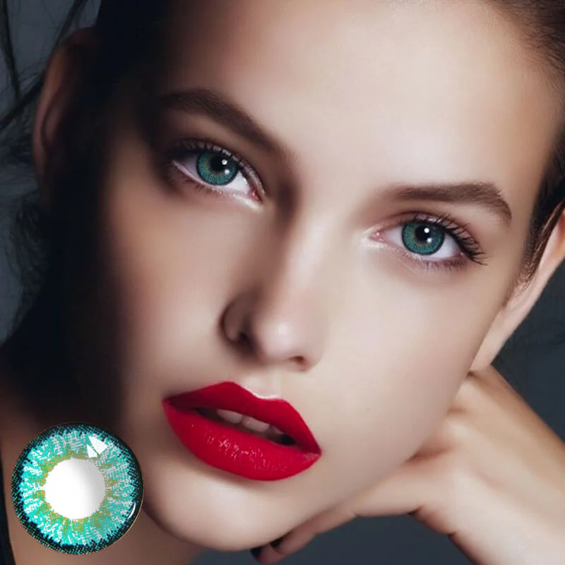 【NEW】Ice Snow Green Daily Disposable 10Pcs Color Contact Lenses