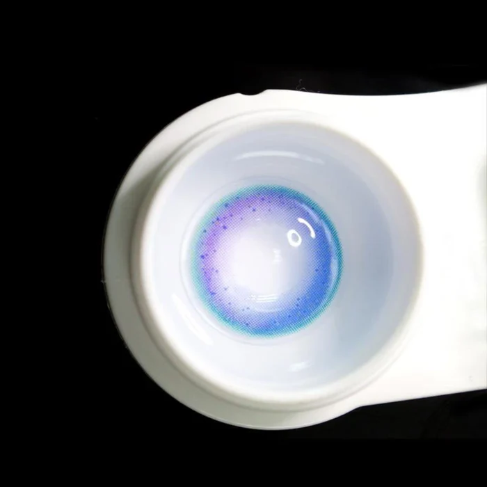 Rainbow Blue Color Contact Lenses Prescription