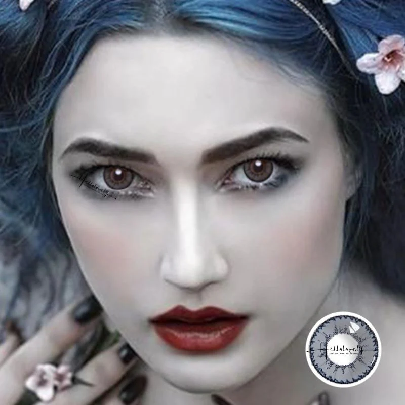 1-Day 10Pcs Devil Gray Daily Disposable 10Pcs Color Contact Lenses