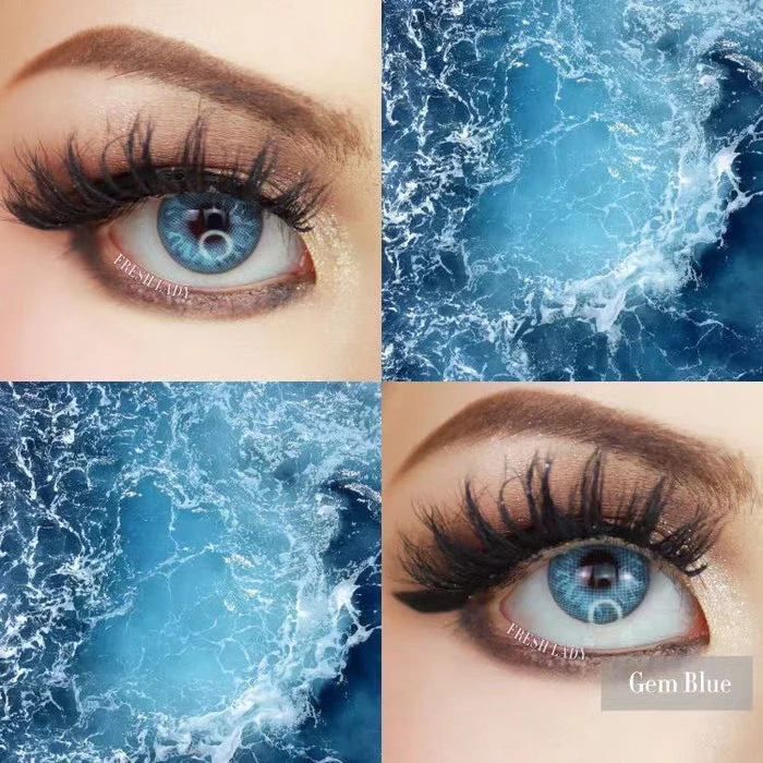【NEW】GEM Blue Gray Color Contact Lenses