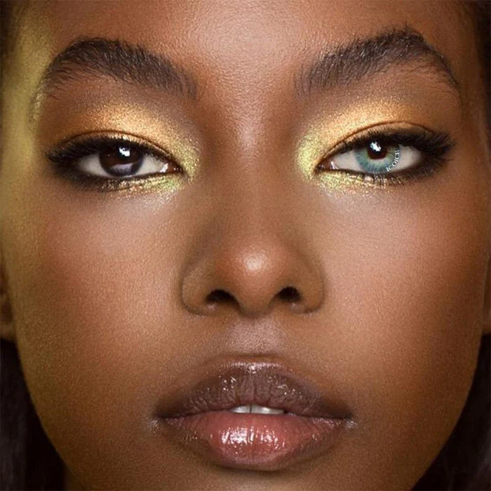 1-Day 10Pcs Cherry Nattier Blue Color Contact Lenses