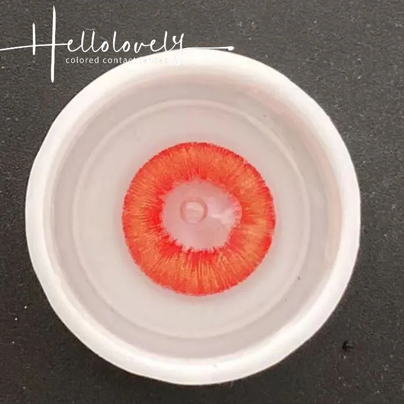 Orange Fire Cosplay Contact Lenses【PRESCRIPTION】