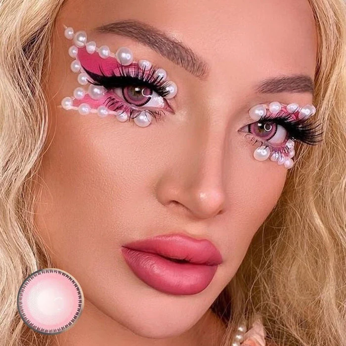 1-Day 10Pcs Yummy Pink Color Contact Lenses