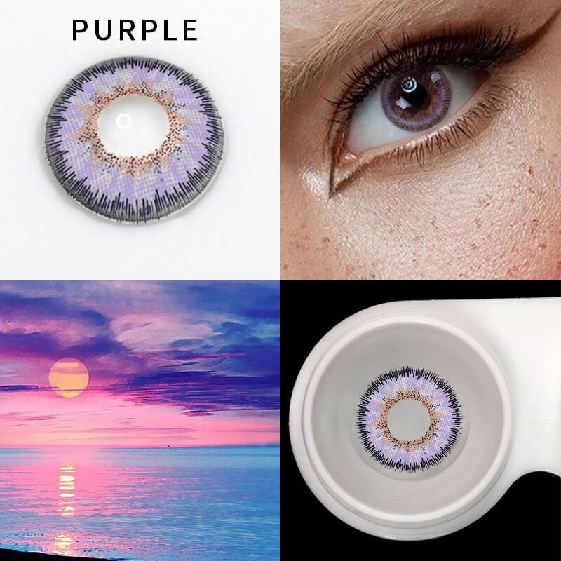 Angel Ice Purple Color Contact Lenses【Prescription】