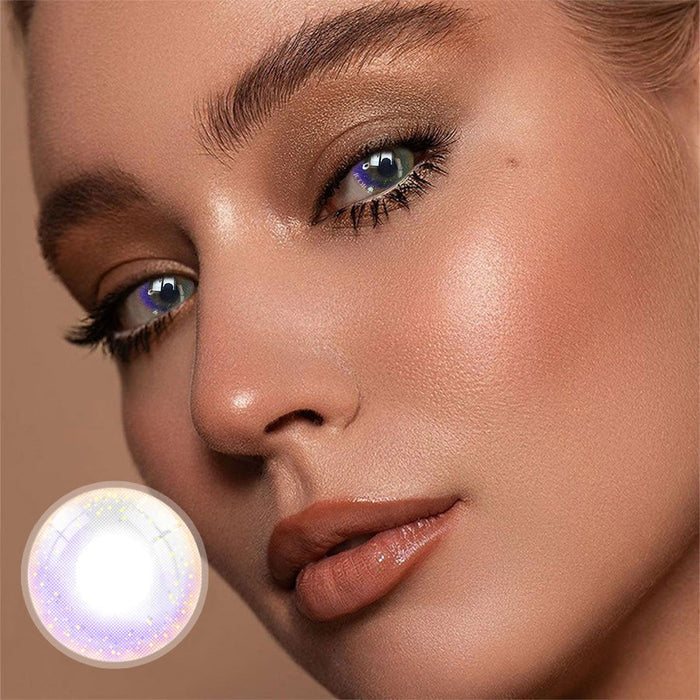 Rainbow Neon Brown Color Contact Lenses【Prescription】