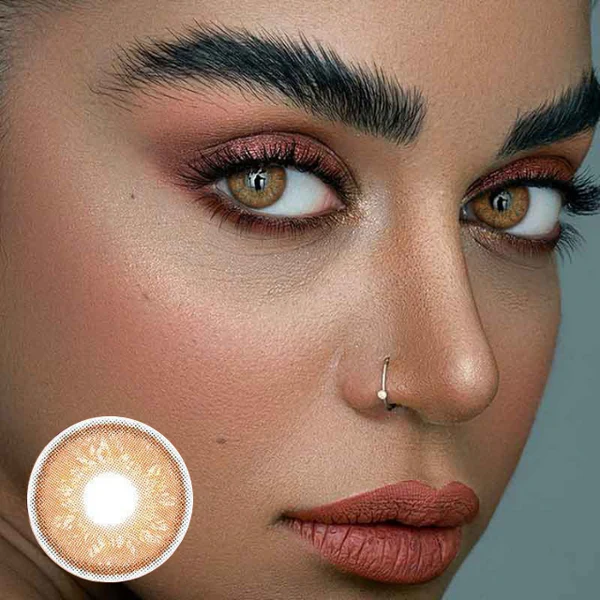 Russain Brown Color Ccontact Lenses【Prescrilption】