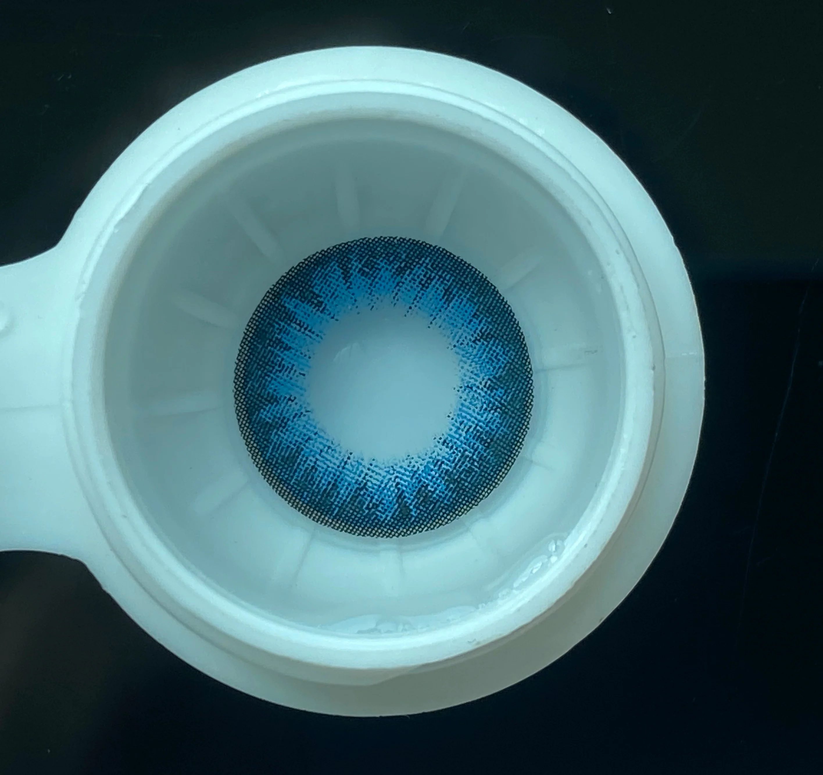 Water Drop Blue Color Contact Lenses