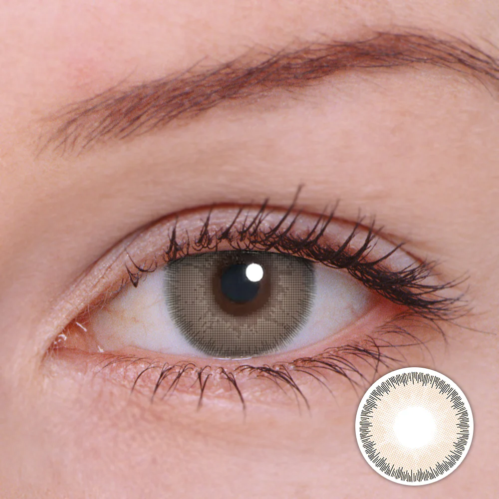 Elite Fantasy Sandy Grey Color Contact Lenses