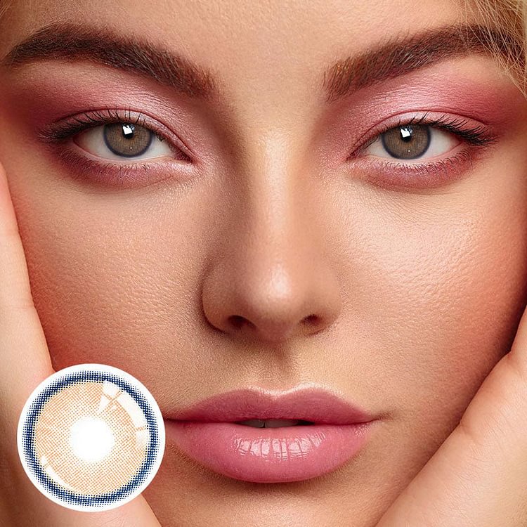 1-Day 10Pcs Neala X Brown Flare Colored Contact Lenses