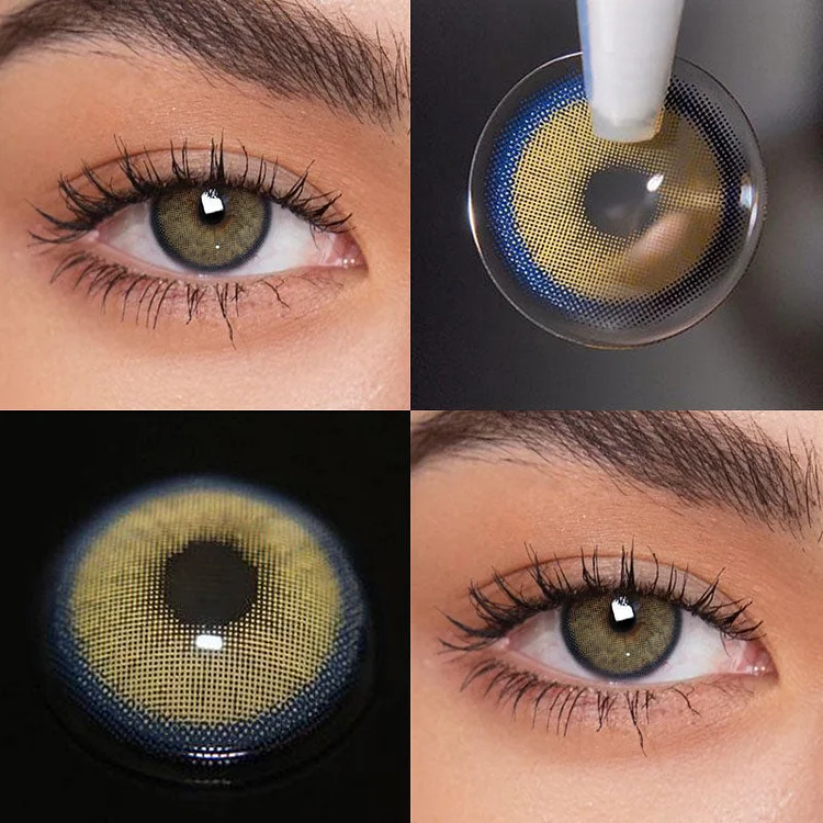 【NEW】Daily Disposable 10Pcs Neala X Green Flare Colored Contact Lenses