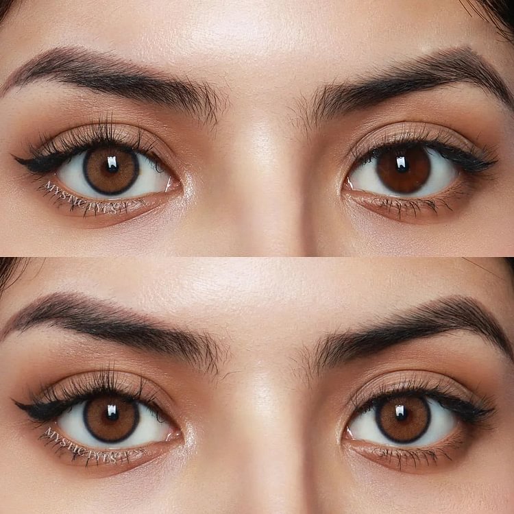 1-Day 10Pcs Neala X Brown Flare Colored Contact Lenses