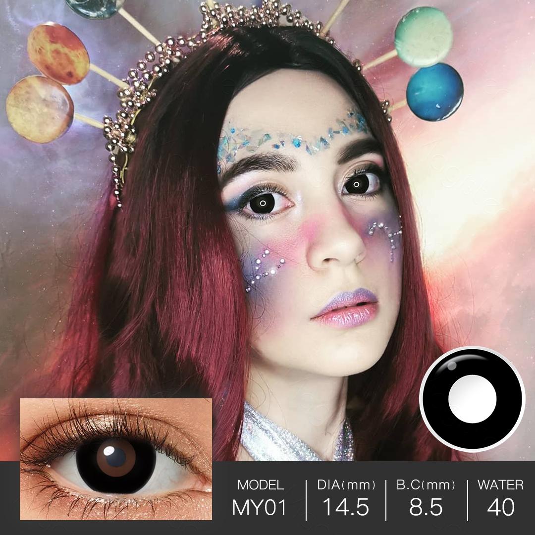 7 Crazy Lenses Halloween Contact Lenses Blind White Cosplay Contact Lenses Blackout Contacts Anime Accessories For Masquerade
