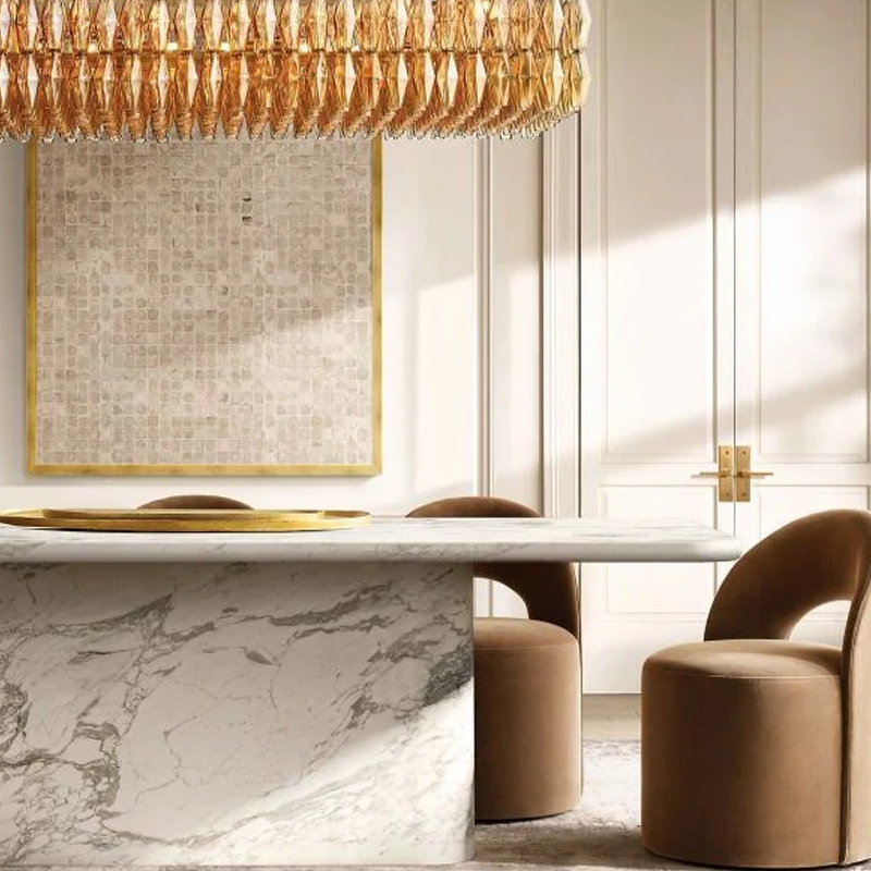 Chara Glass Rectangular Chandelier 54