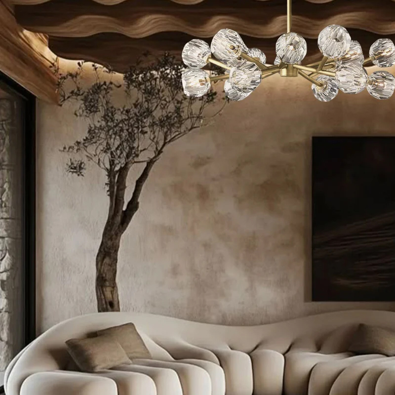 Kristal Glass Round Chandelier 36