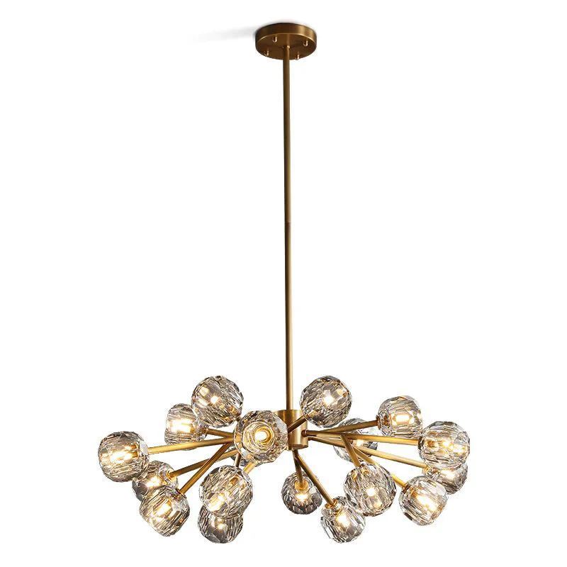 Kristal Glass Round Chandelier 36