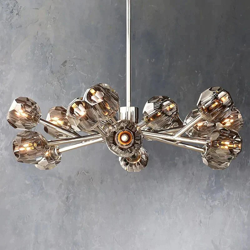 Kristal Glass Round Chandelier 36