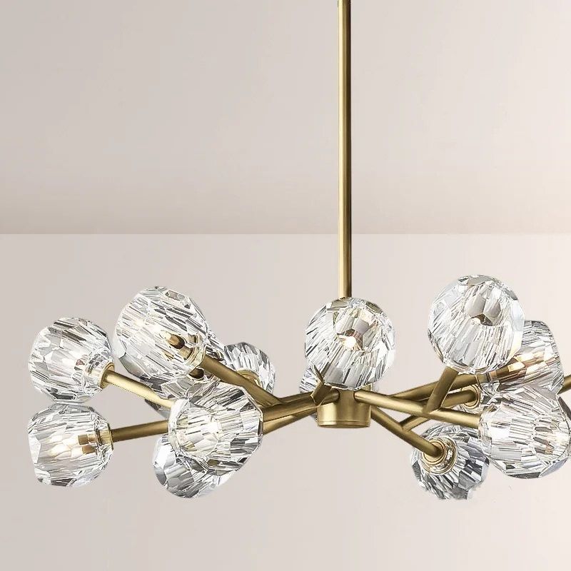 Kristal Glass Round Chandelier 36