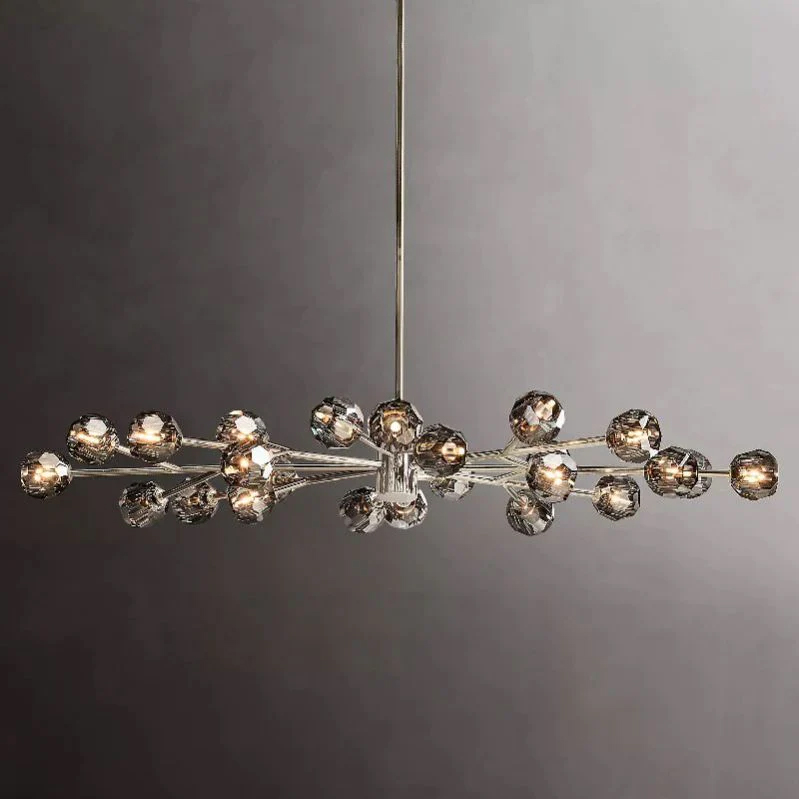 Kristal Glass Oval Chandelier 72