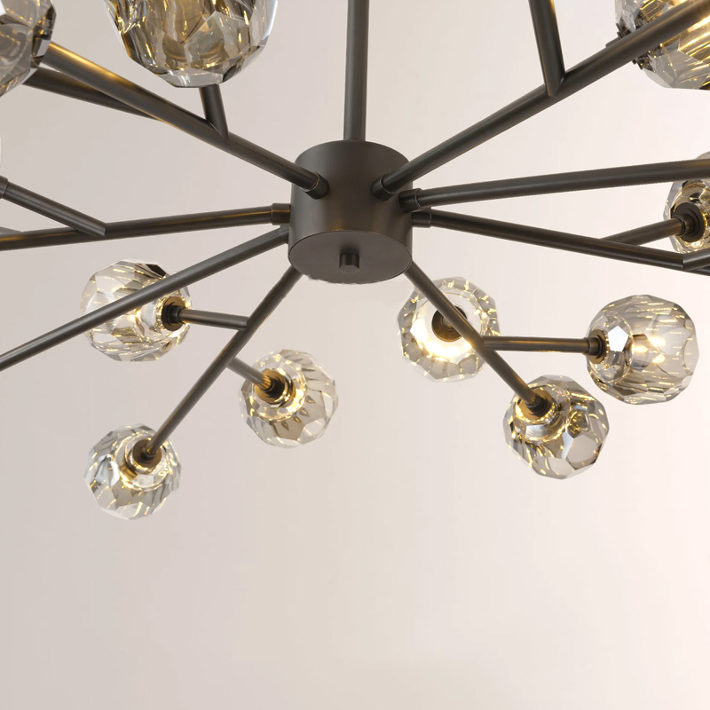 Kristal Glass Oval Chandelier 72