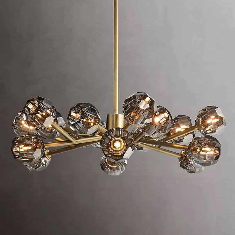 Kristal Glass Round Chandelier 36