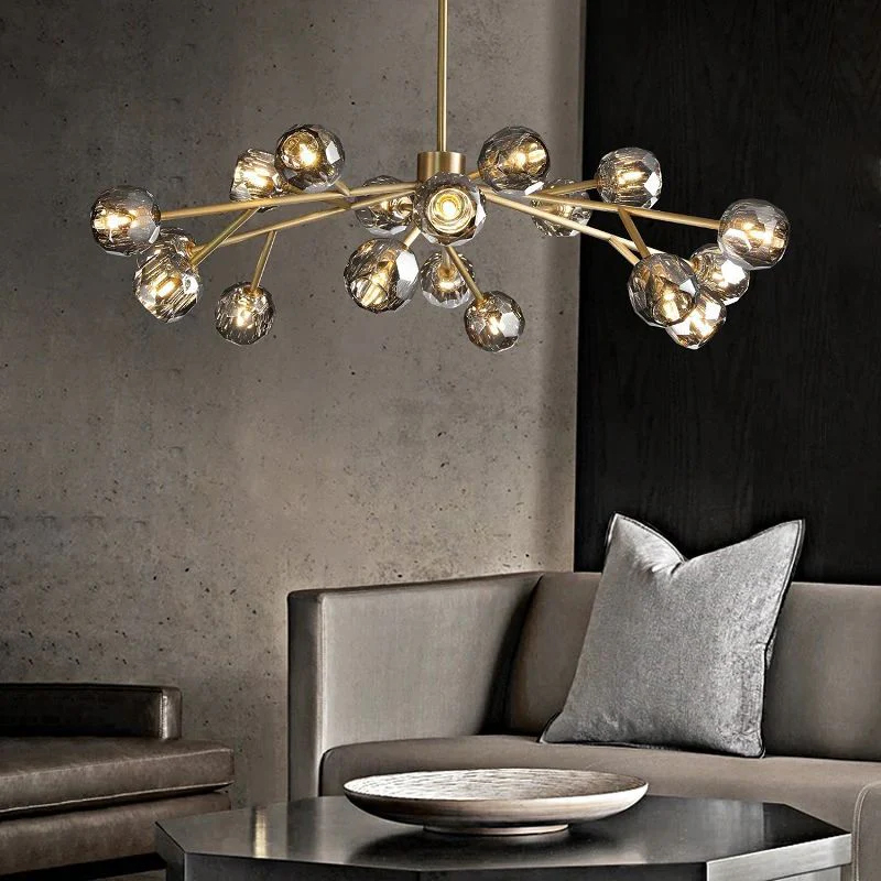 Kristal Glass Round Chandelier 48