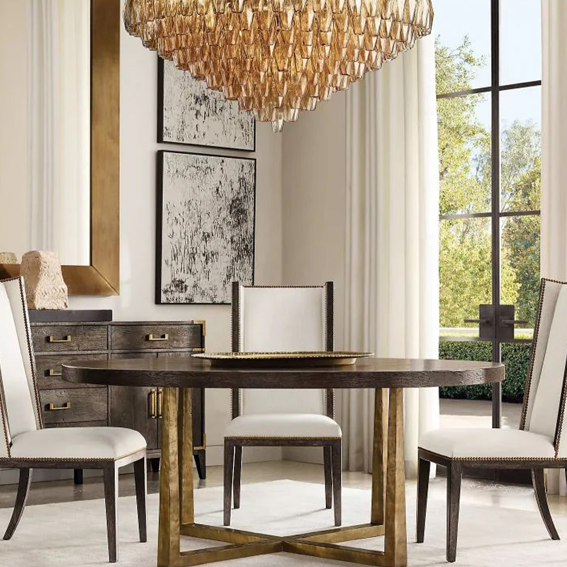 Chara Smoke Glass Tiered Round Chandelier 62