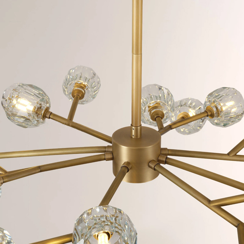 Kristal Glass Oval Chandelier 72