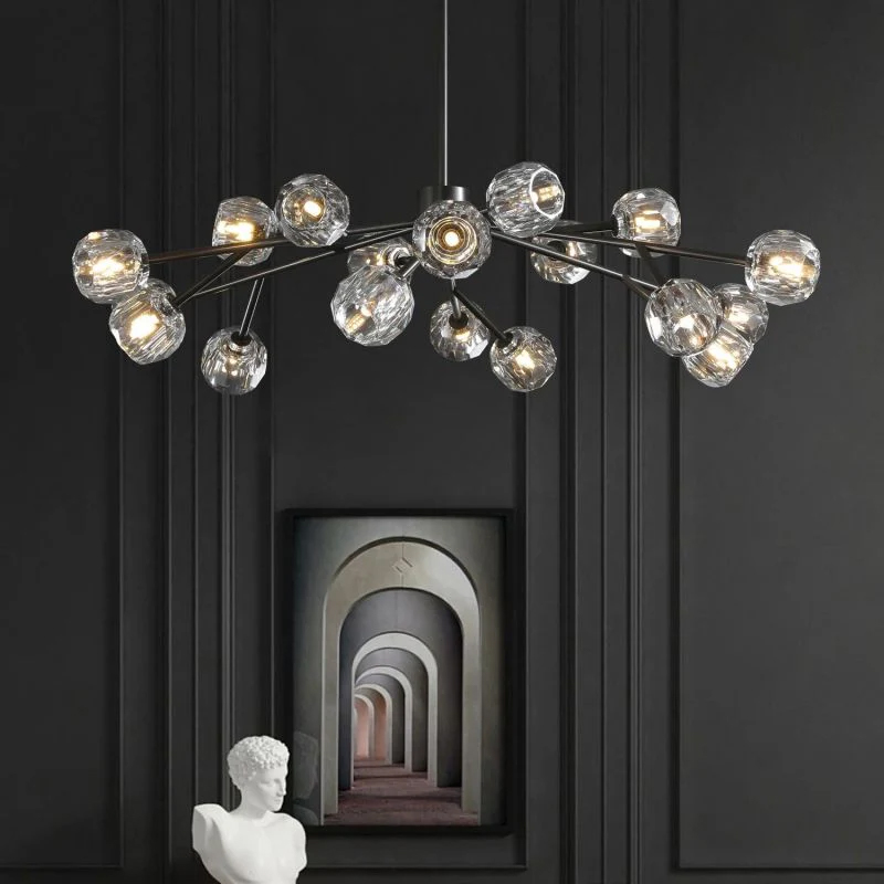 Kristal Glass Round Chandelier 48