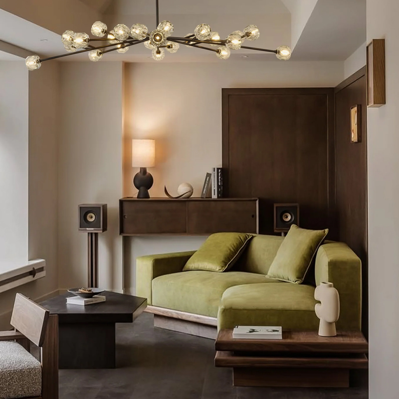 Kristal Glass Oval Chandelier 72