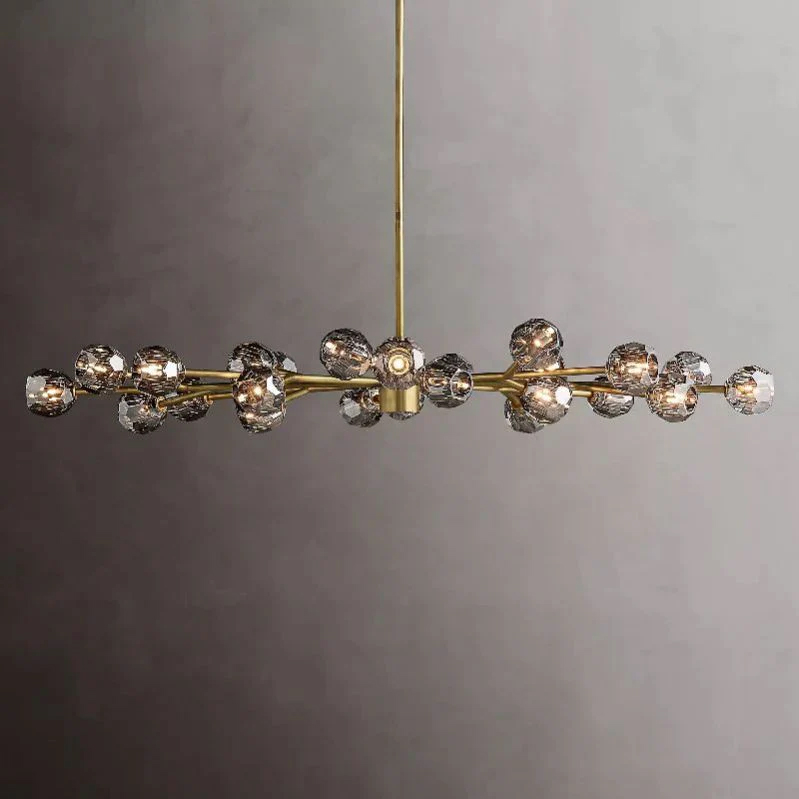 Kristal Glass Oval Chandelier 72