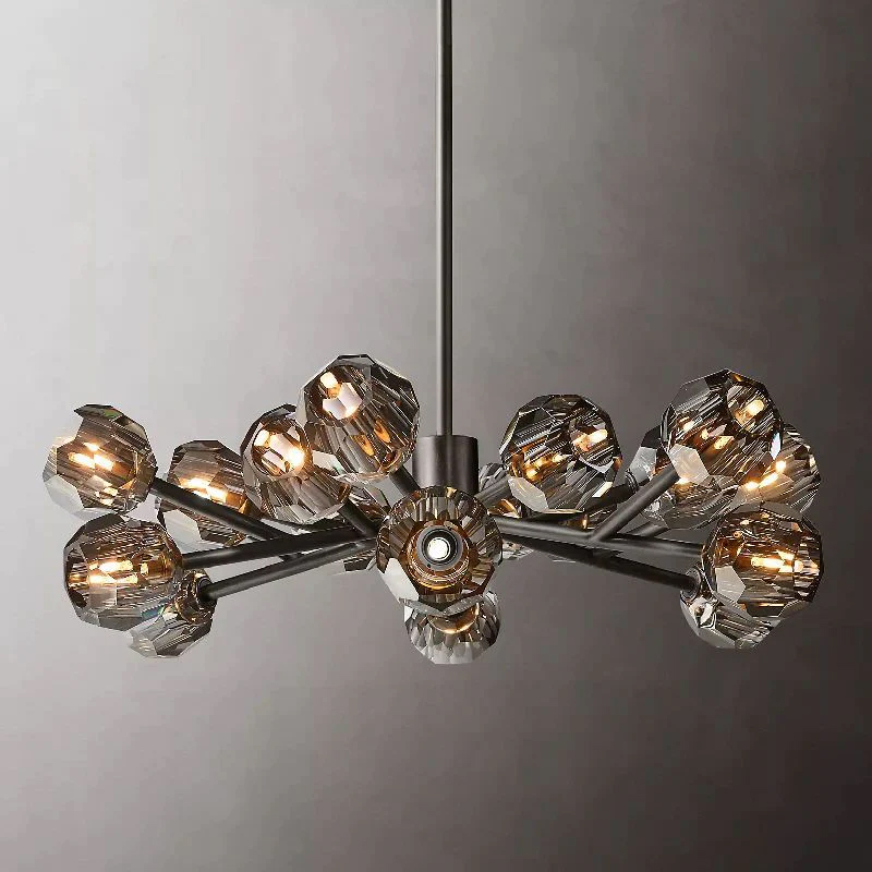 Kristal Glass Round Chandelier 36