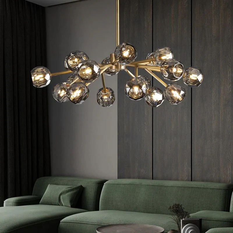 Kristal Glass Round Chandelier 36