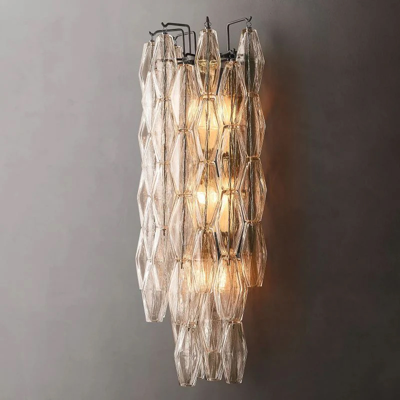 Chara Clear Glass Grand Wall Sconce