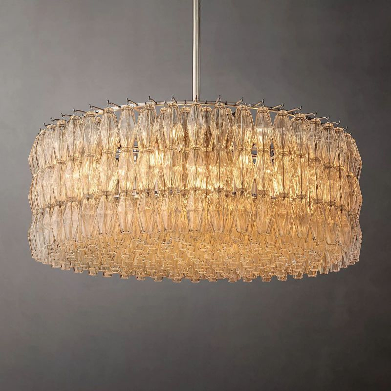 Chara Clear Glass Round Chandelier 47