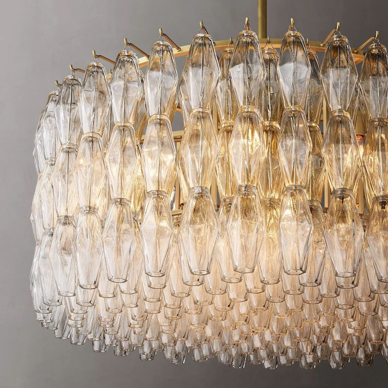 Chara Clear Glass Round Chandelier 37