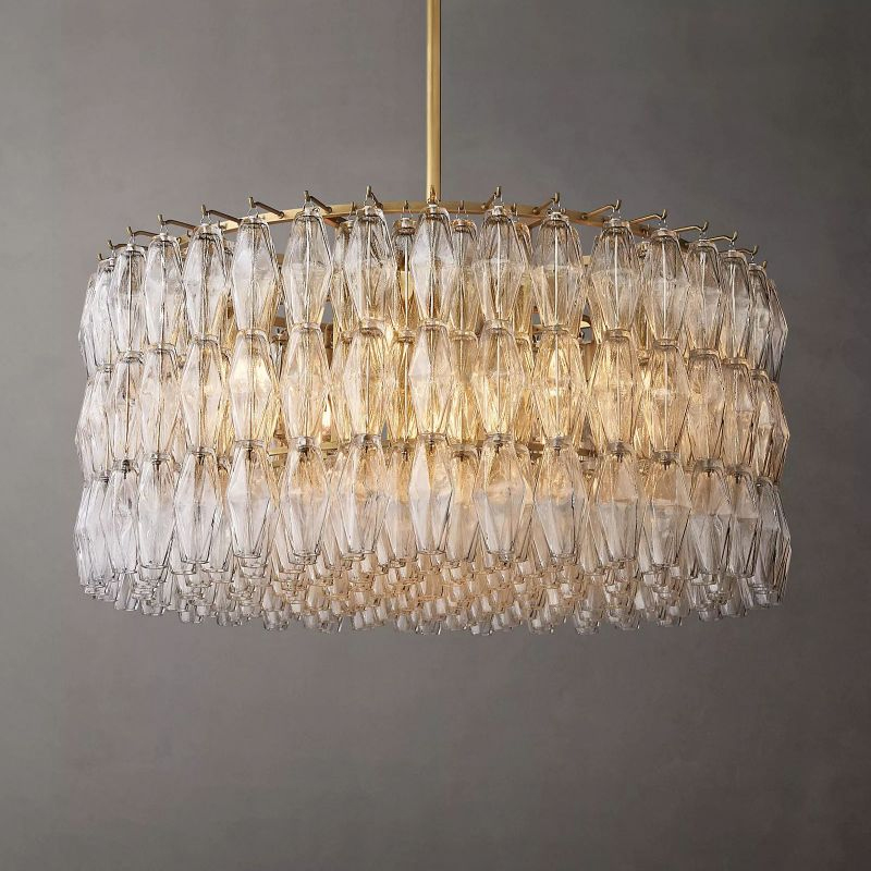 Chara Clear Glass Round Chandelier 37