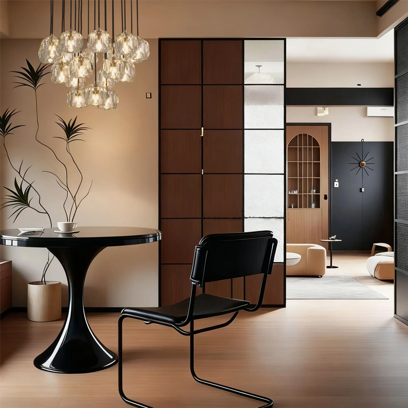 Kristal Glass Round Cluster Chandelier 19