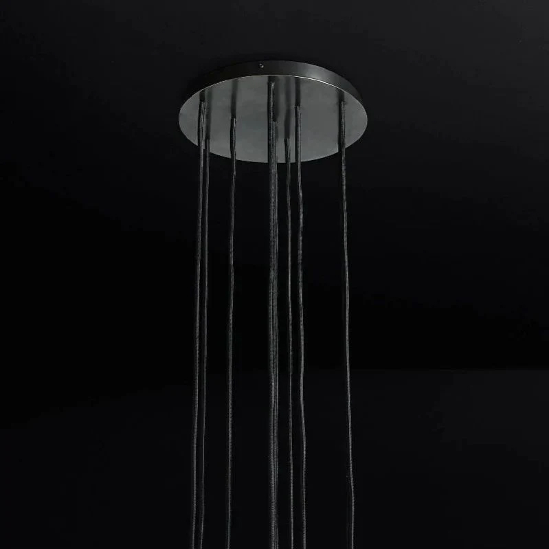 Kristal Glass Round Cluster Chandelier 14