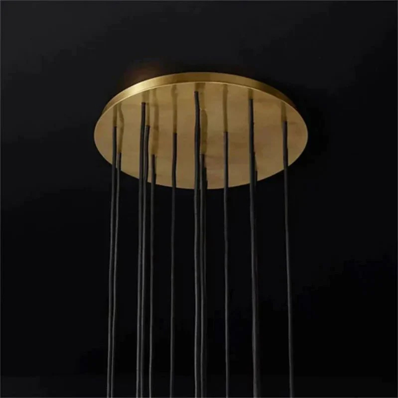 Kristal Glass Round Cluster Chandelier 14