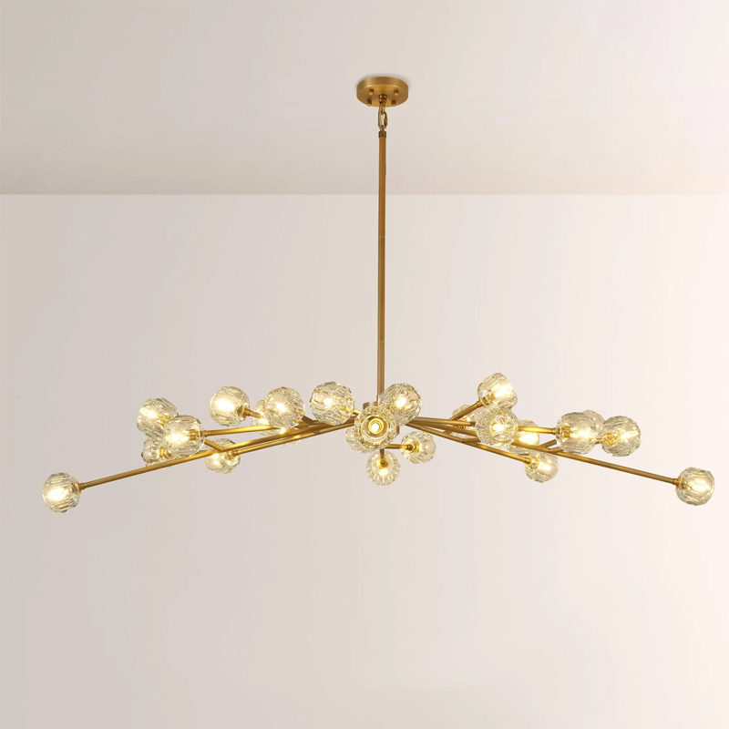 Kristal Glass Round Chandelier 72