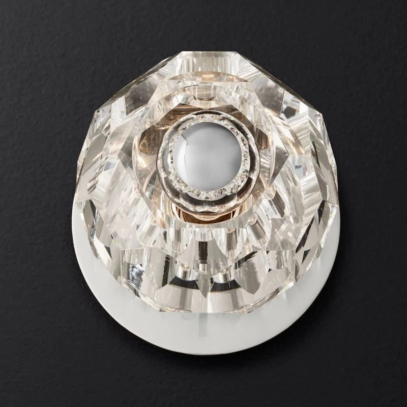 Kristal Clear Glass Petite Wall Sconce