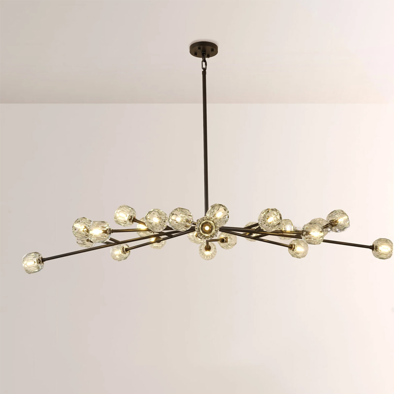 Kristal Glass Round Chandelier 72