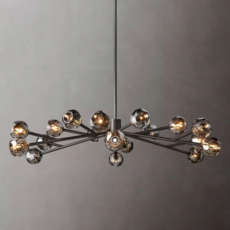 Kristal Glass Round Chandelier 60