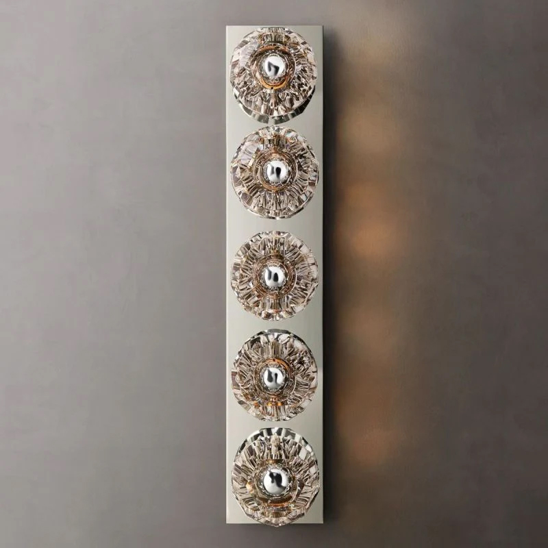 Kristal Clear Glass Linear Grand Wall Sconce